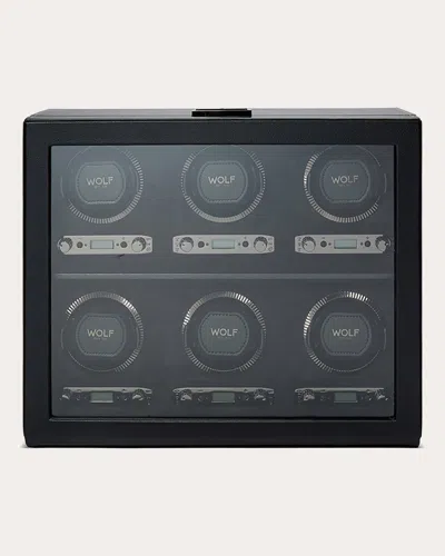 Wolf Women's British Racing 6-piece Watch Winder In Black