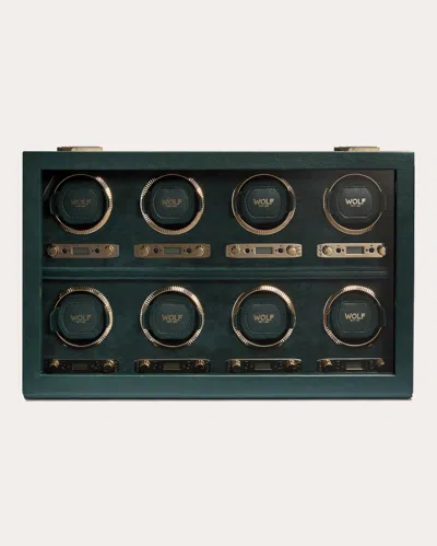 Wolf Women's British Racing 8-piece Watch Winder In Green