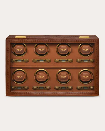 Wolf Women's Brogue 8-piece Watch Winder In Brown