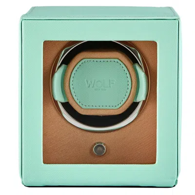 Wolf Women's Green Cub Single Watch Winder - Seltzer Mint & Peach