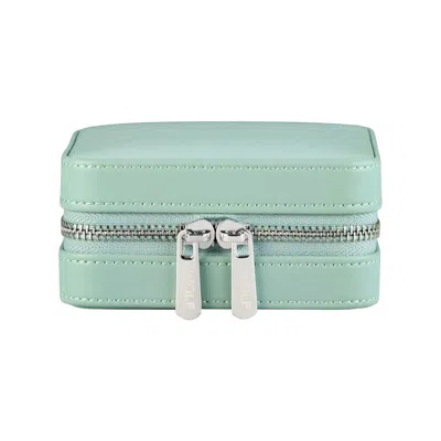 Wolf Women's Green Liberty Small Travel Jewellery Zip Case - Sage