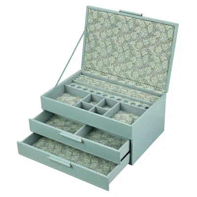 Wolf Women's Green Sophia Jewellery Box With Drawers - Jade