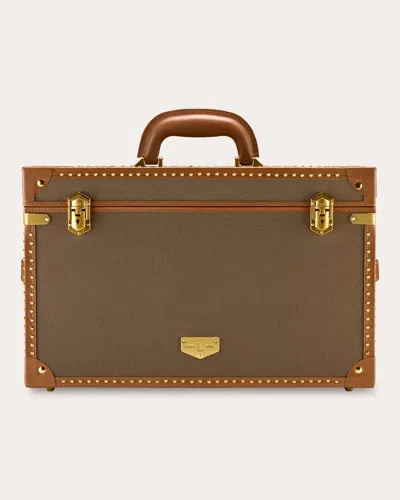 Wolf Women's Ida Extra Large Canvas Jewelry Trunk In Brown
