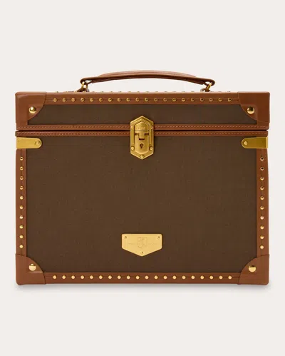 Wolf Women's Ida Trunk Canvas Jewelry Box In Brown