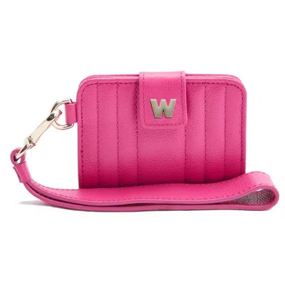 Wolf Women's Mimi Credit Card Holder With Wristlet In Pink