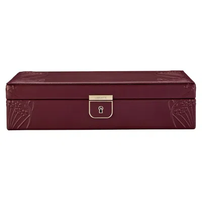 Wolf Women's Red Liberty Medium Jewellery Box - Burgundy