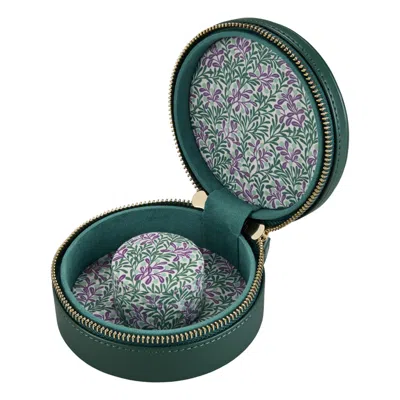 Wolf Women's Sophia Round Zip Jewellery Case - Forest Green