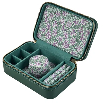 Wolf Women's Sophia Travel Zip Jewellery Case - Forest Green