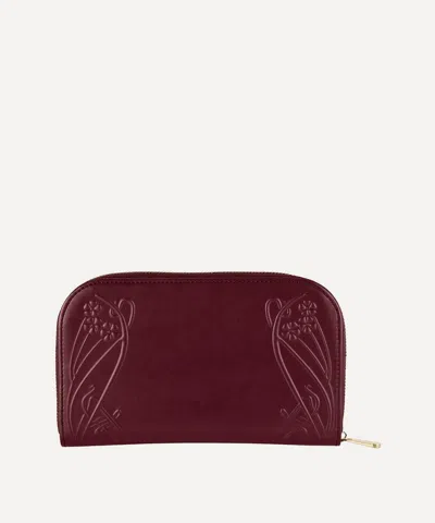 Wolf X All Over Ianthe Travel Jewellery Portfolio In Burgundy