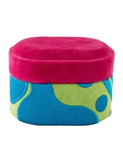 Pre-owned Wolf X Bea Bongiasca Travel Mini Jewelry Box In Blue/green/pink