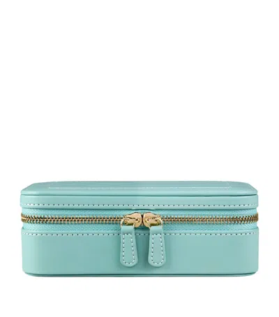 Wolf X Fiona Howard Sophia Jewellery Travel Case In Blue