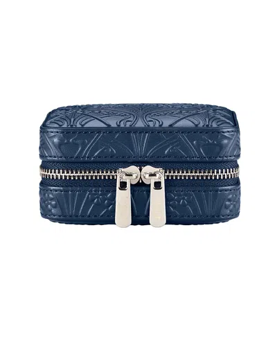 Wolf X Liberty Small Travel Zip Case In Blue