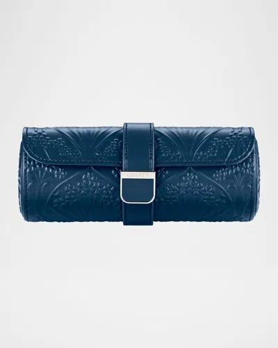 Wolf X Liberty Triple Watch Roll In Blue