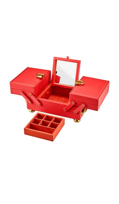 Wolf X Marla Aaron Baby Everything Jewelry Box In Red