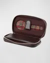 Wolf X Wm Brown Two-piece Watch Zip Case In Brown