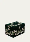 Wolf Zoe Large Jewelry Box In Forest Green
