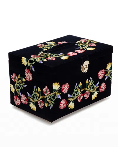 Wolf Zoe Large Jewelry Box In Indigo