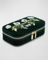 Wolf Zoe Travel Zip Case In Forest Green