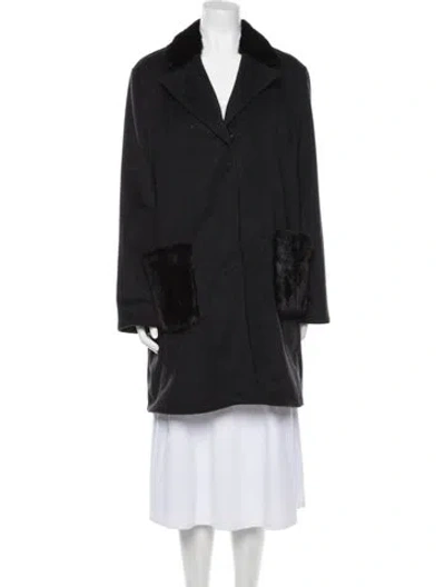 Pre-owned Wolfie Fur Coat W/ Tags In Black