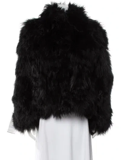 Pre-owned Wolfie Fur Fur Fur Jacket In Black