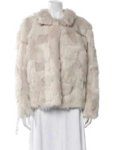 Pre-owned Wolfie Fur Fur Fur Jacket In Neutral