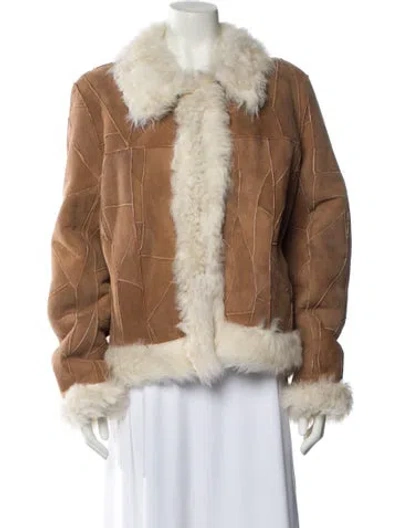 Pre-owned Wolfie Fur Fur Jacket In Brown