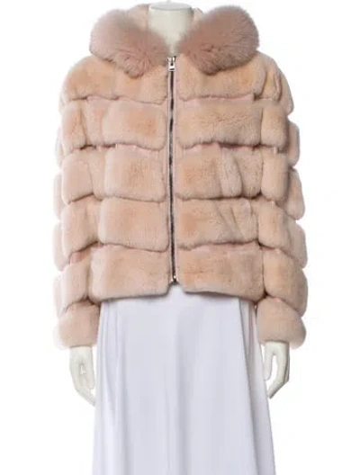 Pre-owned Wolfie Fur Fur Jacket In Neutral