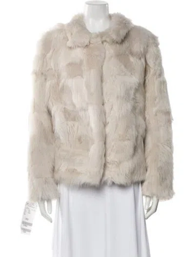 Pre-owned Wolfie Fur Fur Jacket In Neutral