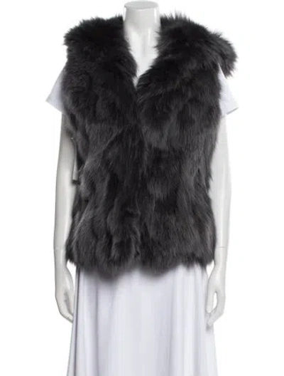 Pre-owned Wolfie Fur Fur Jacket W/ Tags In Gray