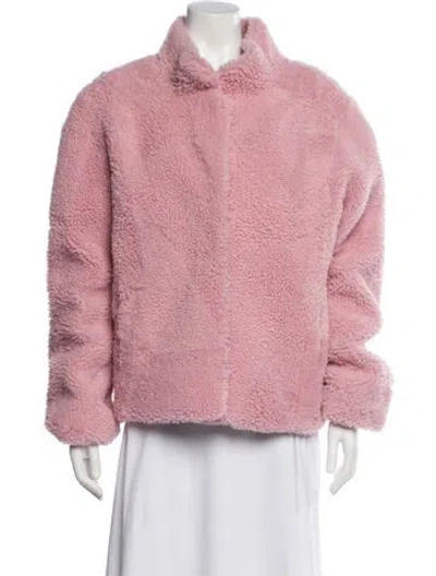 Pre-owned Wolfie Fur Jacket In Pink