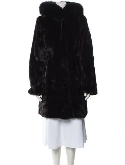 Pre-owned Wolfie Fur Mink Fur Coat In Brown