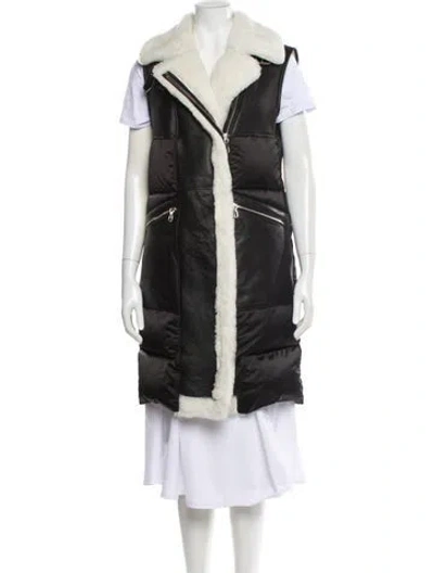 Pre-owned Wolfie Fur Shearling Fur Coat In Black