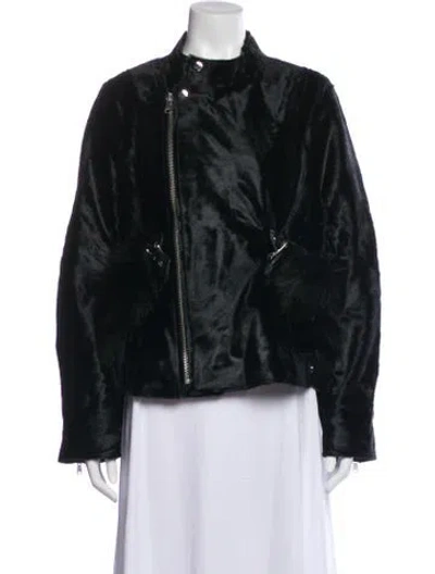 Pre-owned Wolfie Fur Shearling Fur Jacket In Black