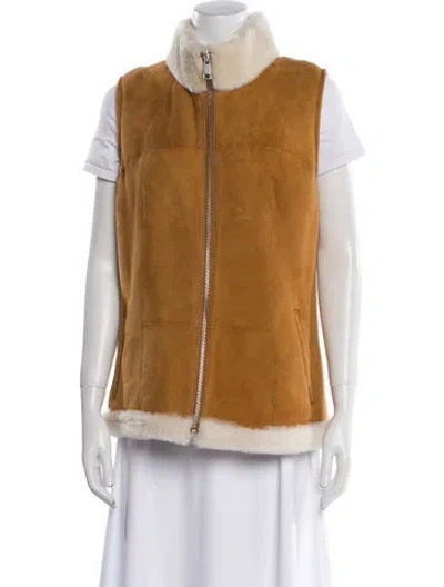 Pre-owned Wolfie Fur Shearling Fur Jacket In Brown