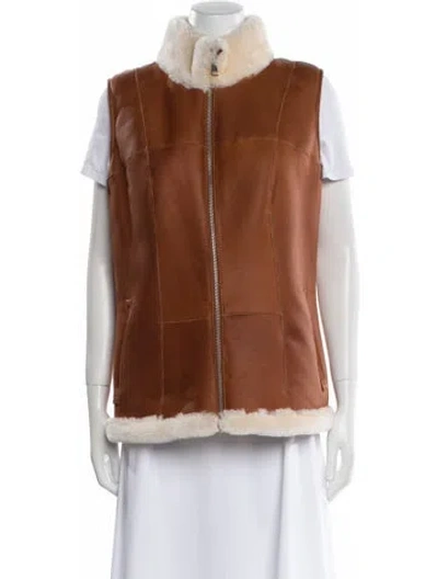 Pre-owned Wolfie Fur Shearling Fur Jacket In Brown