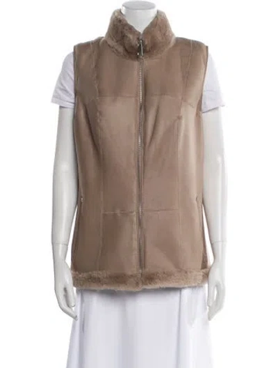 Pre-owned Wolfie Fur Shearling Fur Jacket In Neutral