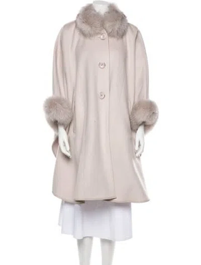 Pre-owned Wolfie Fur Wool Fur Coat In Neutral