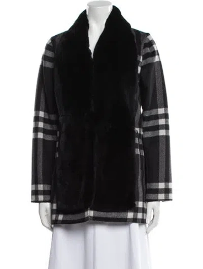 Pre-owned Wolfie Fur Wool Fur Jacket In Black