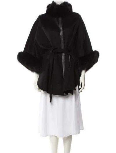 Pre-owned Wolfie Fur Wool Jacket In Black
