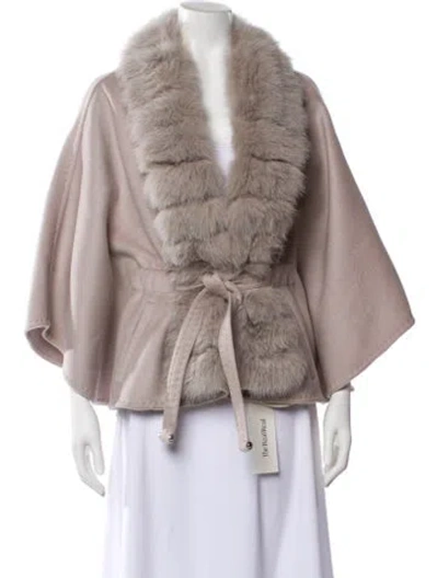 Pre-owned Wolfie Fur Wool Jacket In Neutral
