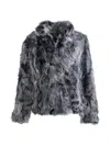 Wolfie Furs Women's Made For Generations Classic Fit Toscana Shearling Jacket In Silver Frost