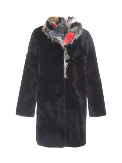 Wolfie Furs Women's Made For Generations Leather-trim Shearling Coat In Multi