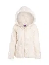 Wolfie Furs Women's Made For Generations Shearling Hooded Jacket In Neutral