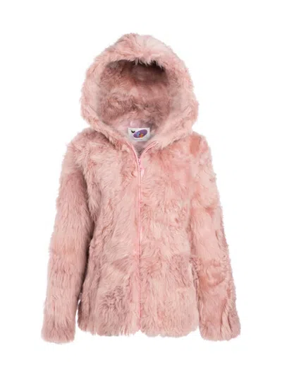 Wolfie Furs Women's Made For Generations Shearling Hooded Jacket In Pink