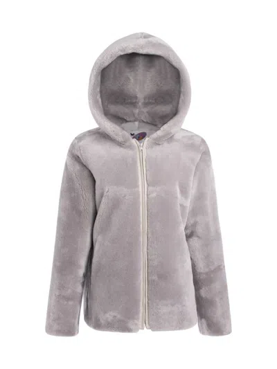 Wolfie Furs Women's Made For Generations Shearling Jacket In Gray
