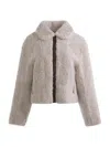 Wolfie Furs Women's Made For Generations Sheepskin Shearling Jacket In Beige