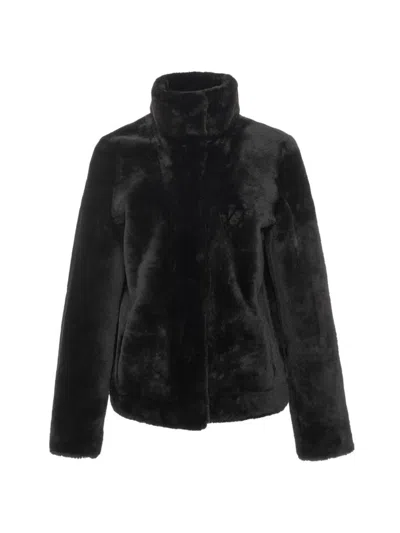 Wolfie Furs Women's Made For Generations Sheepskin Shearling Jacket In Black