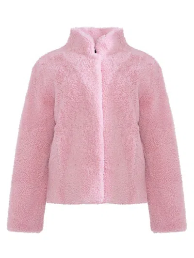 Wolfie Furs Women's Made For Generations Sheepskin Shearling Jacket In Pink