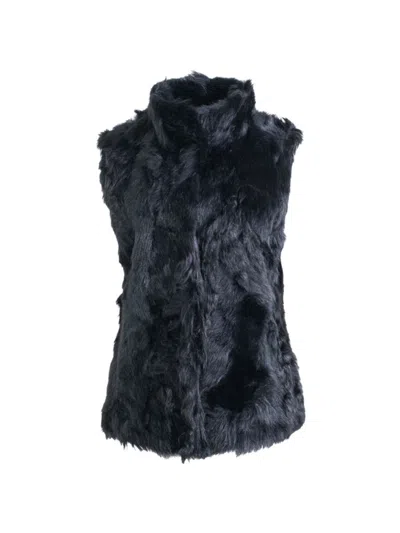 Wolfie Furs Women's Made For Generations Toscana Shearling Vest In Black