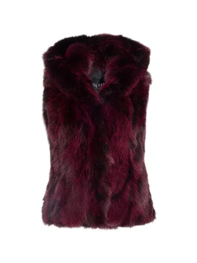 Wolfie Furs Women's Made For Generations Toscana Shearling Vest In Brown